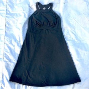 PrAna Black Racerback Empire Knee Length Dress